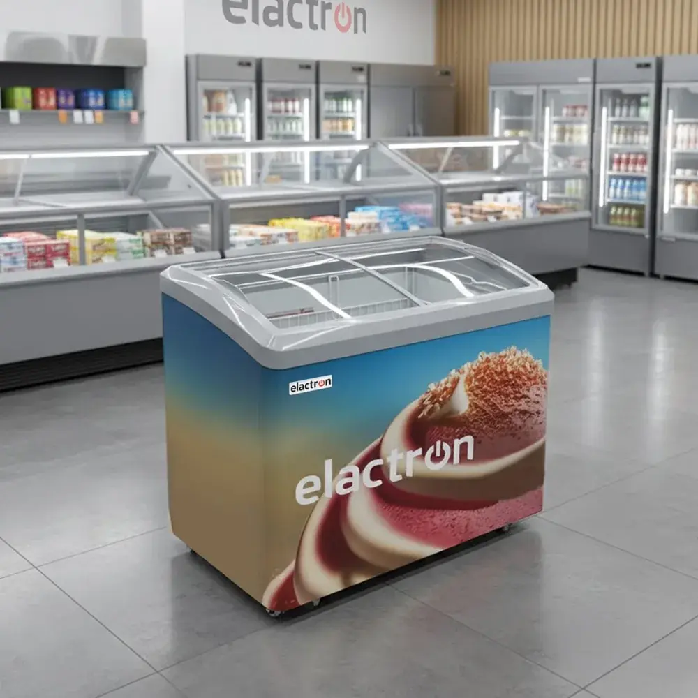 Congélateur Elactron Horizontal 300L Vitrine EL208Y
