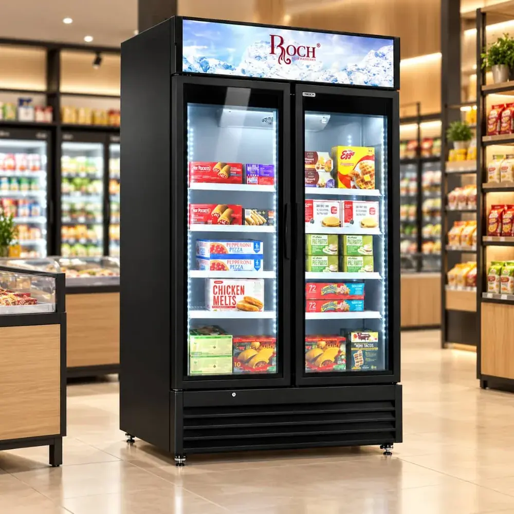 Réfrigérateur Roch Vertical 2 portes 700L Vitrine RSF700SEO